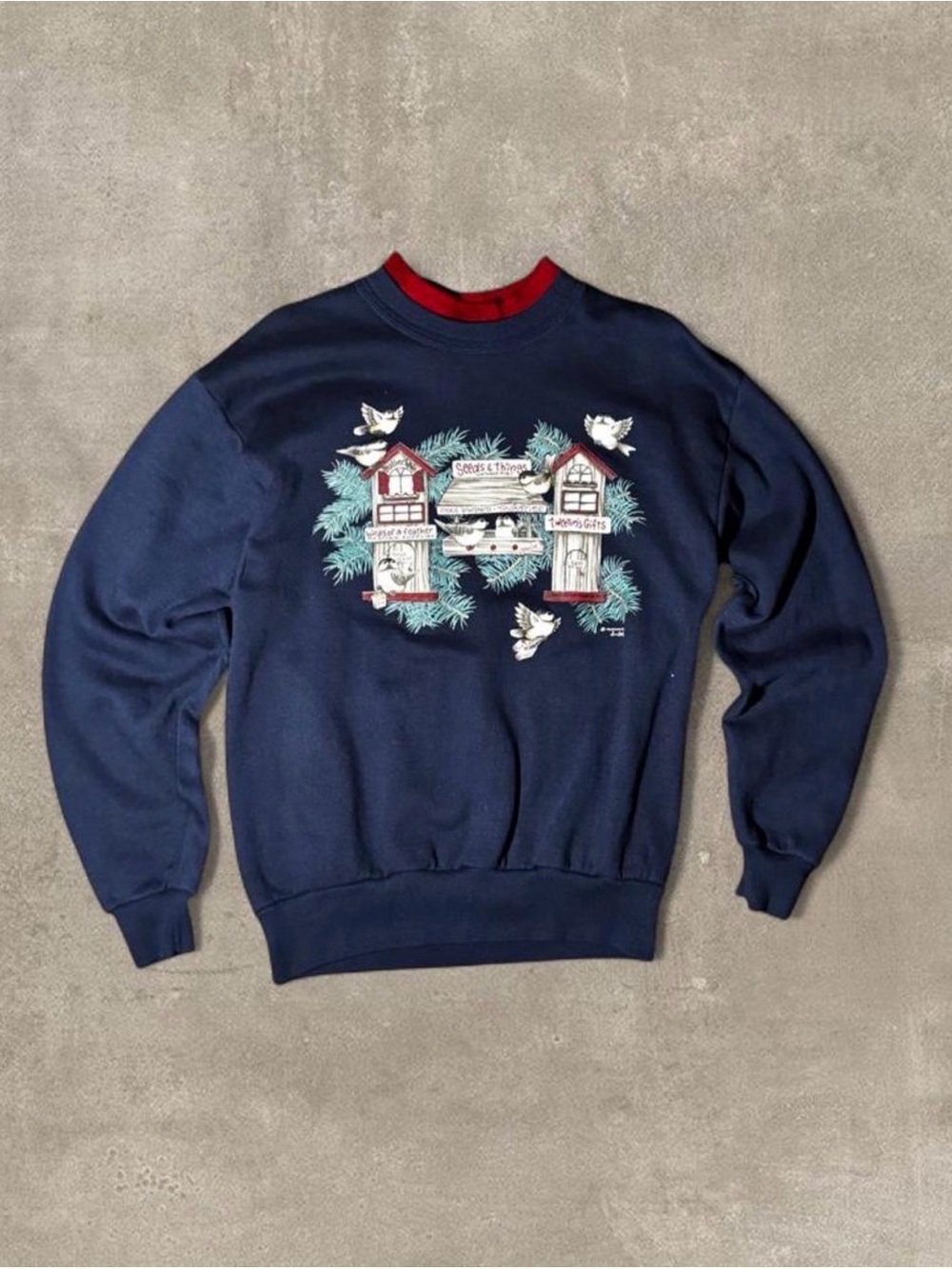 Navy blue Christmas crewneck sweatshirt